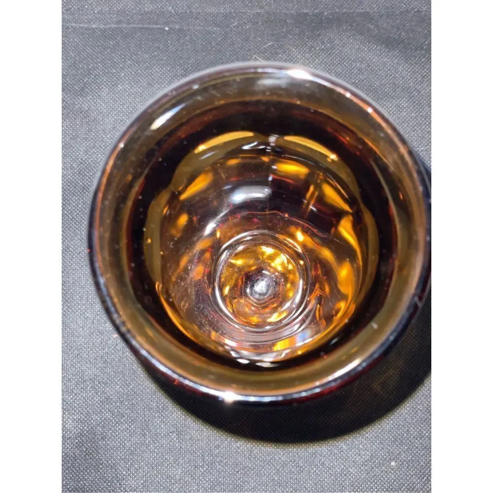 Old Williamsburg Amber ice tea glass by IMPERIAL GLASS-OHIO